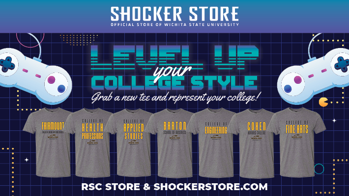 Grab a new tee to represent your college.